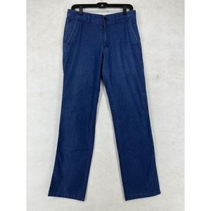 Tommy Hilfiger Jean Look Pants Womens Sz 30 Navy‎ Blue Chino Pockets Casual